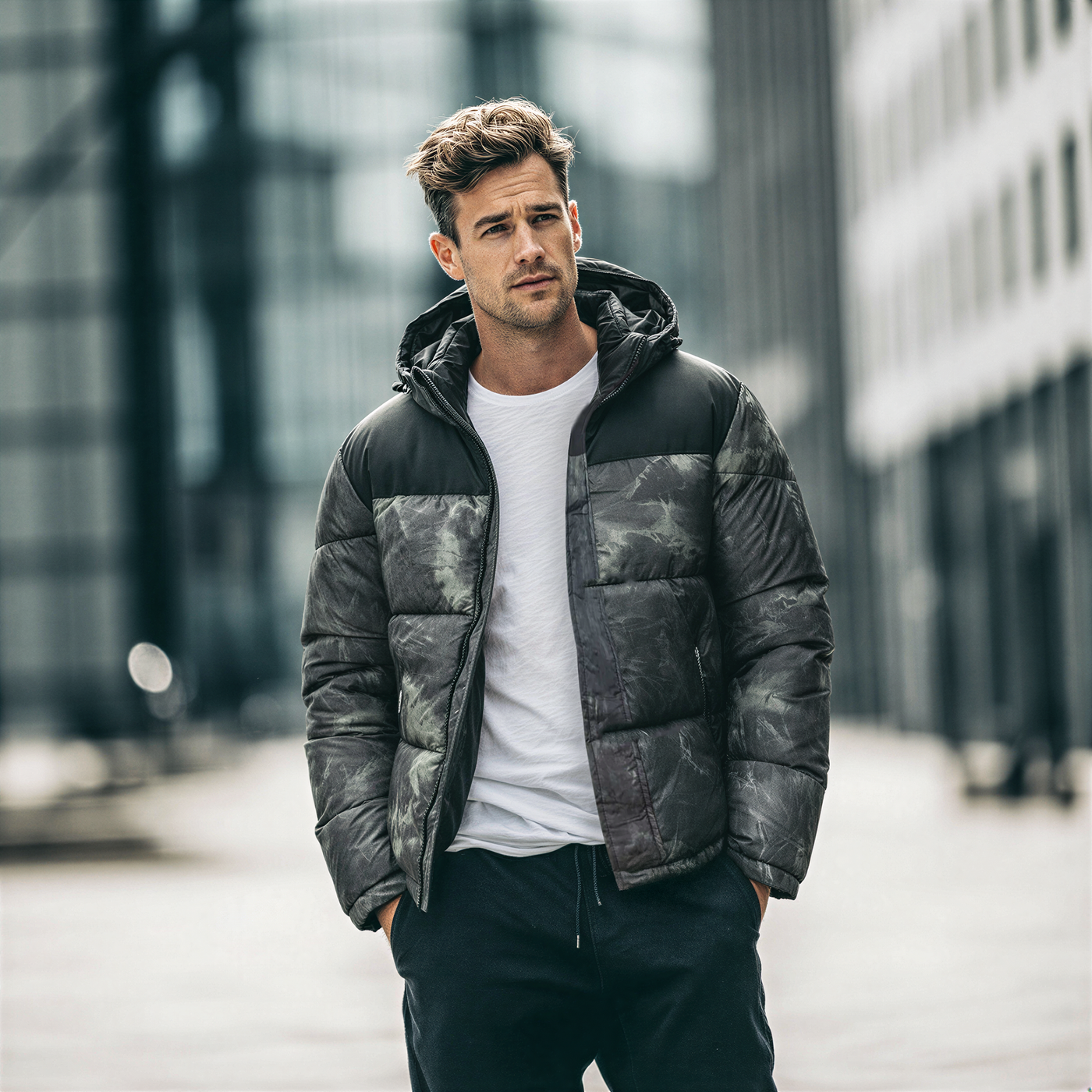 Ανδρικό Κοντό Μπουφάν Army