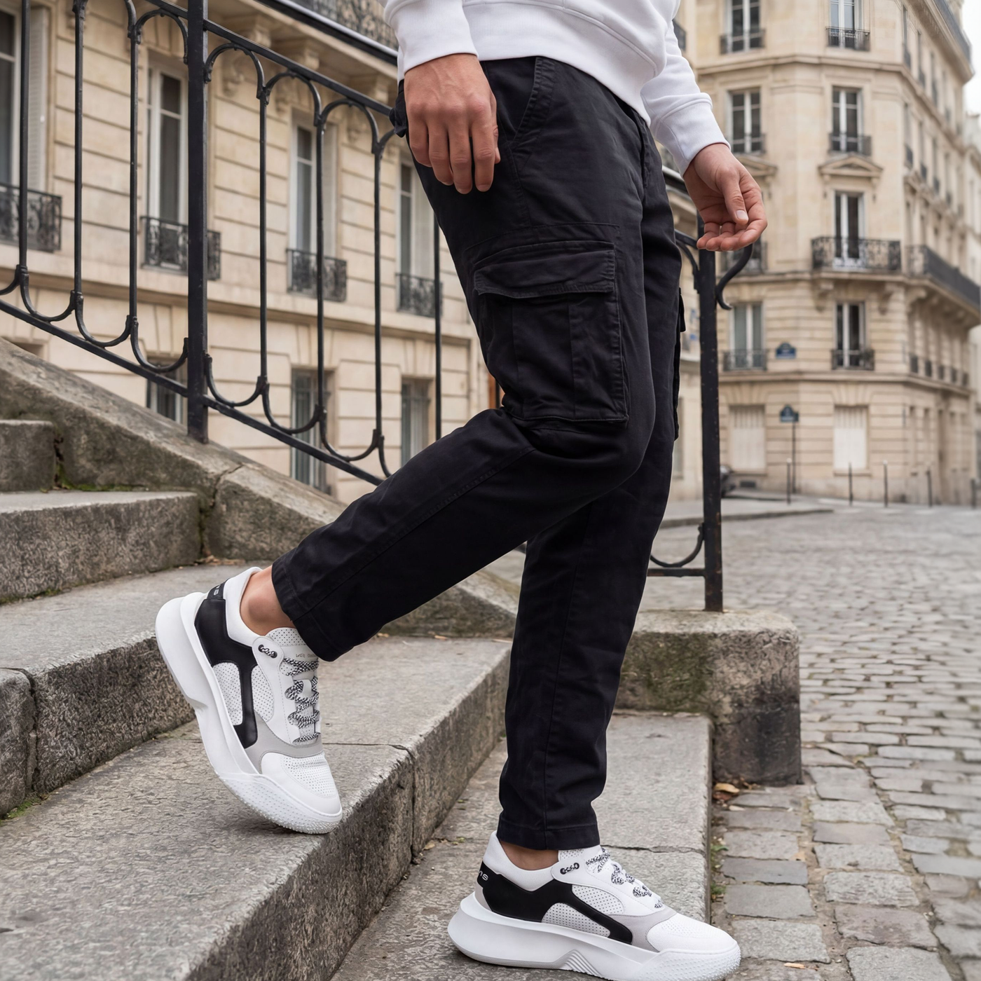 Ανδρικό Παντελόνι Cargo Ελαστικό με Regular Εφαρμογή