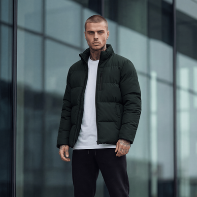 Ανδρικό Μπουφάν Puffer με Κουκούλα