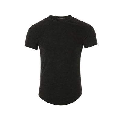 Ανδρικό T-shirt Κοτλέ Μαύρο