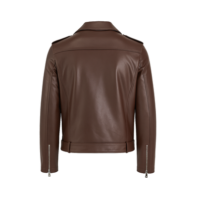 Ανδρικό Μπουφάν από Δερματίνη Biker