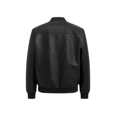 Big Size Ανδρικό Μπουφάν από Δερματίνη