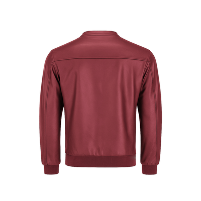 Ανδρικό Μπουφάν από Δερματίνη με Κουκούλα