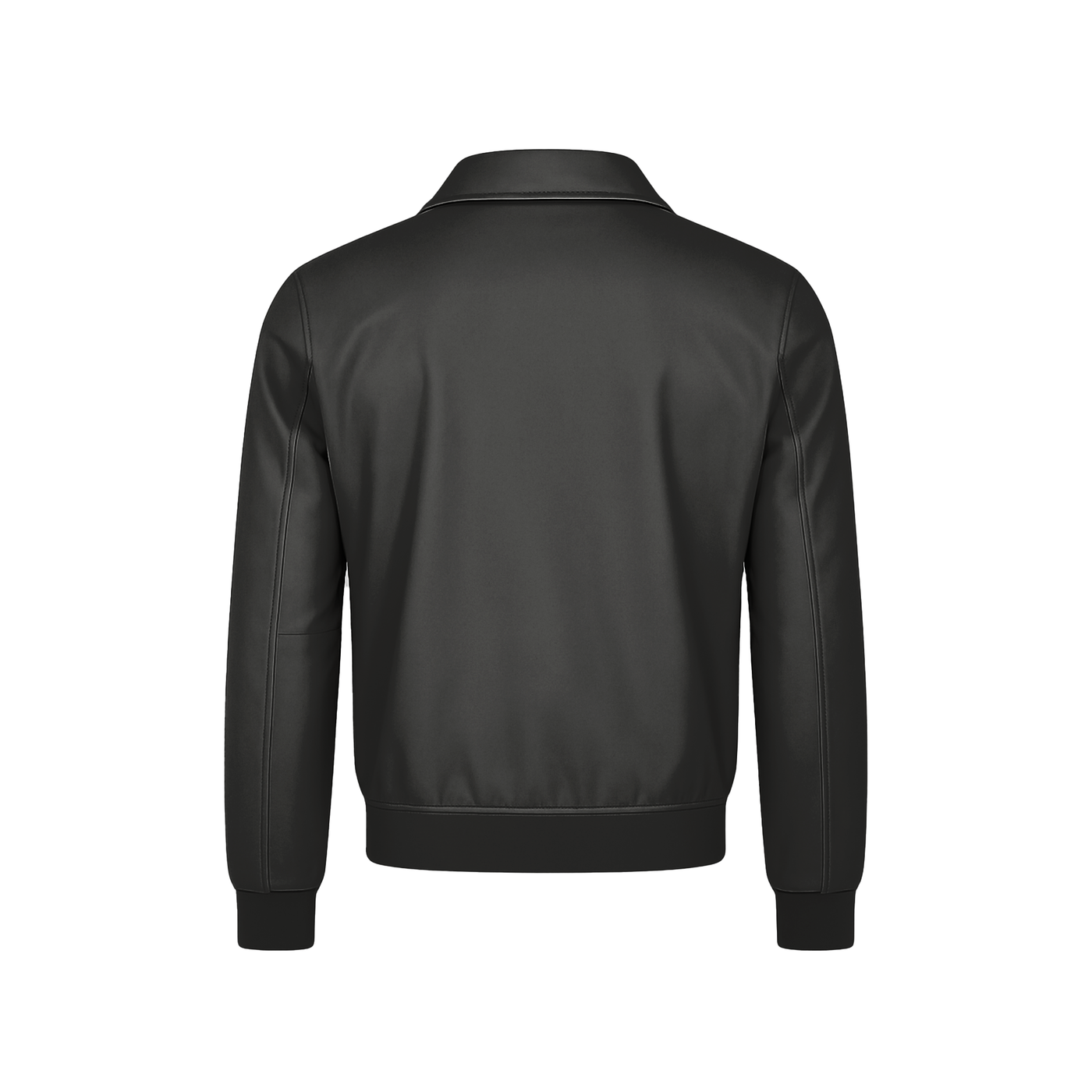 Ανδρικό Μπουφάν από Δερματίνη με Γιακά