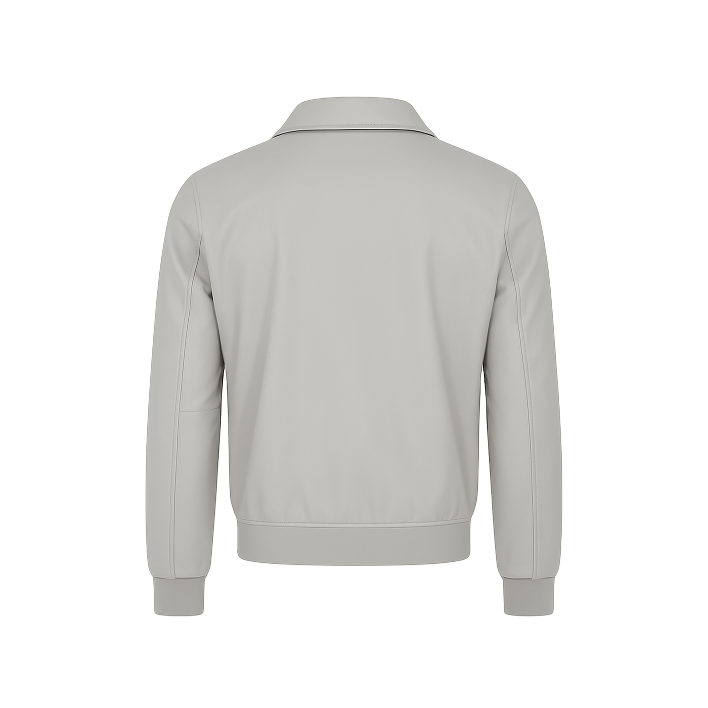 Ανδρικό Μπουφάν από Δερματίνη με Γιακά