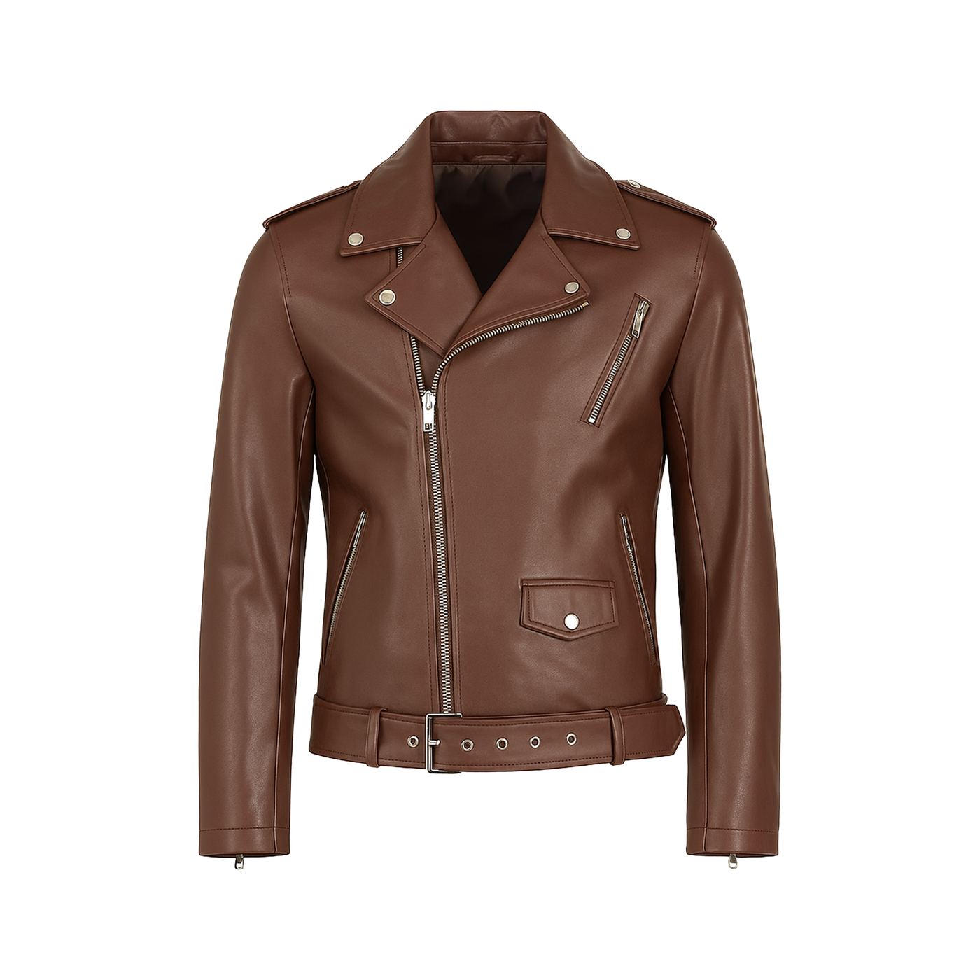 Ανδρικό Μπουφάν από Δερματίνη Biker