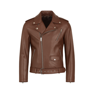 Ανδρικό Μπουφάν από Δερματίνη Biker