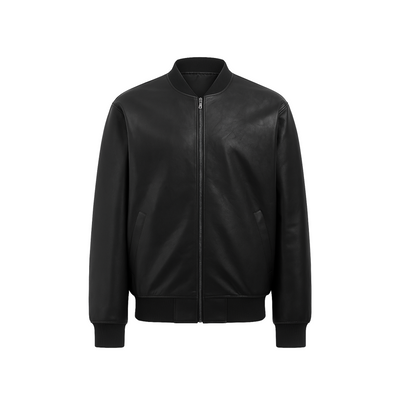 Big Size Ανδρικό Μπουφάν από Δερματίνη