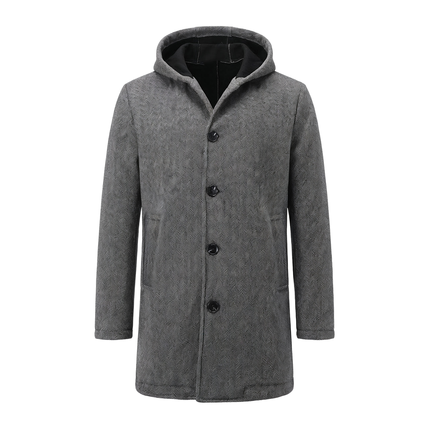 Ανδρικό Ημίπαλτο με Κουκούλα