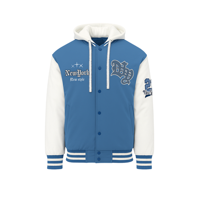 Ανδρικό Μπουφάν Κολλεγιακό με Κουκούλα