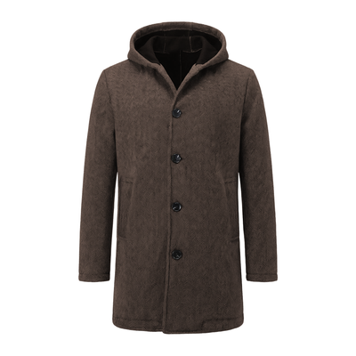 Ανδρικό Ημίπαλτο με Κουκούλα