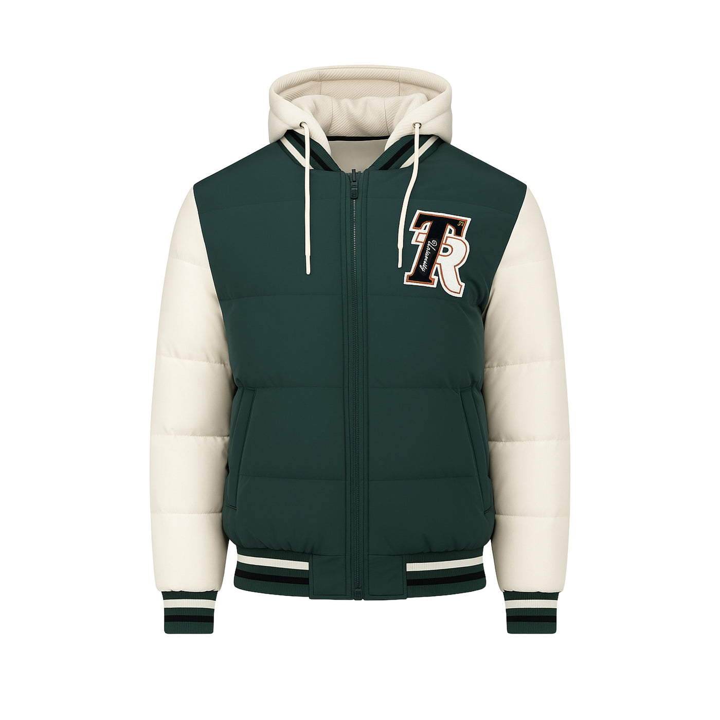 Ανδρικό Μπουφάν Κολλεγιακό με Κουκούλα