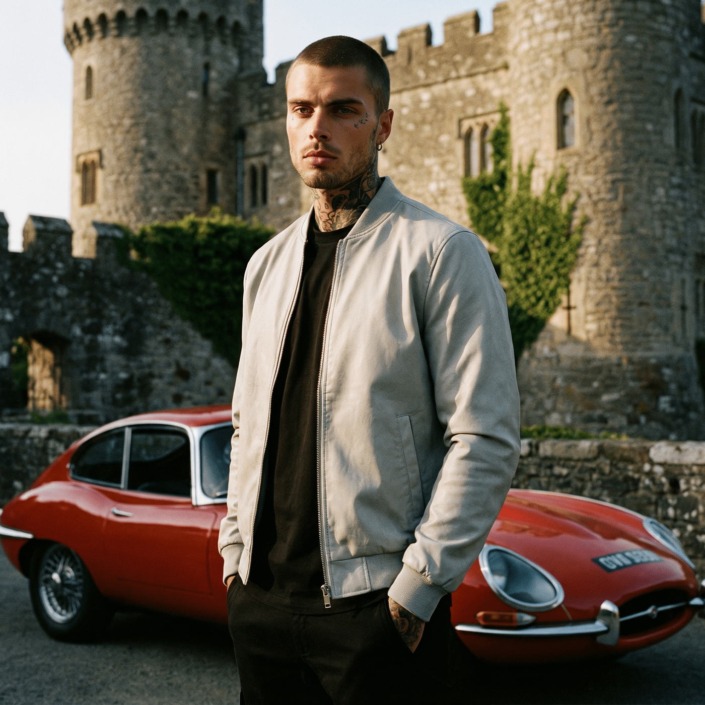 Ανδρικό Τζάκετ Δερματίνη με Λάστιχο