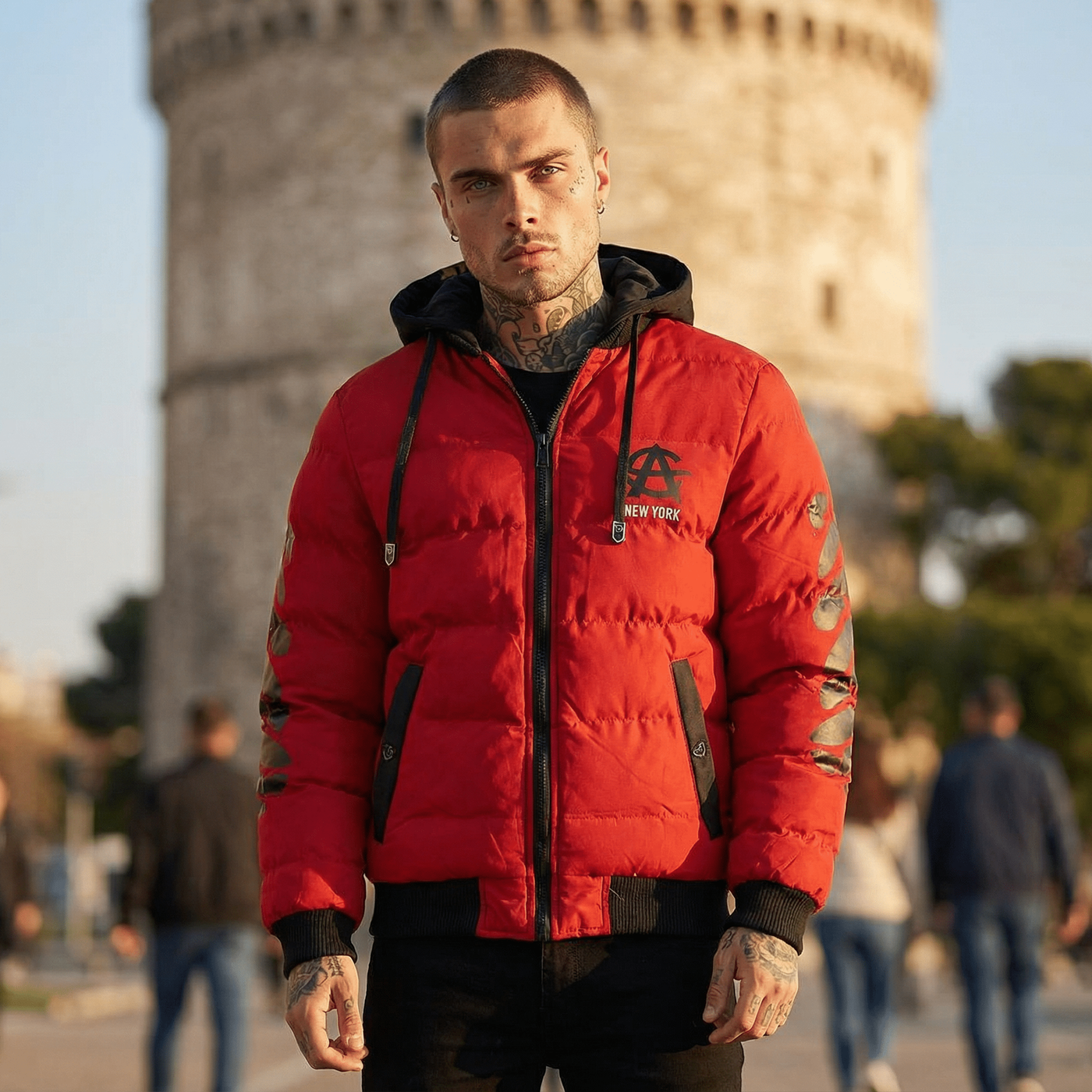 Ανδρικό Χειμωνιάτικο Μπουφάν Διπλής όψης