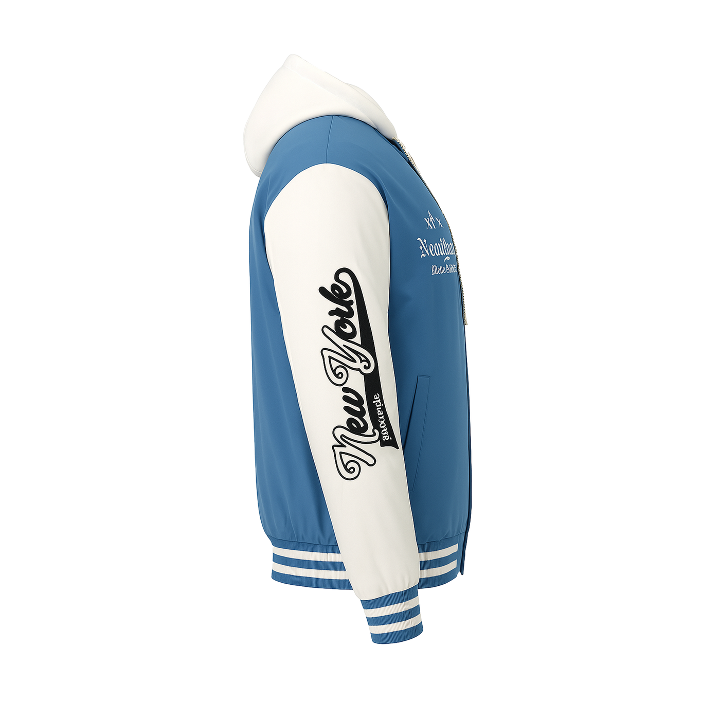 Ανδρικό Μπουφάν Κολλεγιακό με Κουκούλα