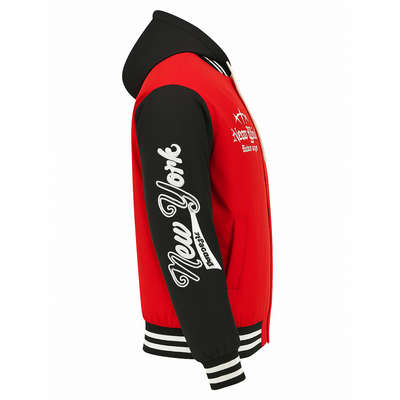 Ανδρικό Μπουφάν Κολλεγιακό με Κουκούλα