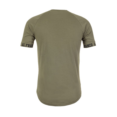 Ανδρικό Μονόχρωμο T-Shirt Al Franco με Λάστιχο στο Μανίκι (480) - Panda Clothing